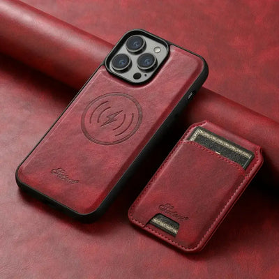 Veyro 2-in-1 Detachable iPhone Case - Magnetic Wallet Cover with Wireless Charging Support