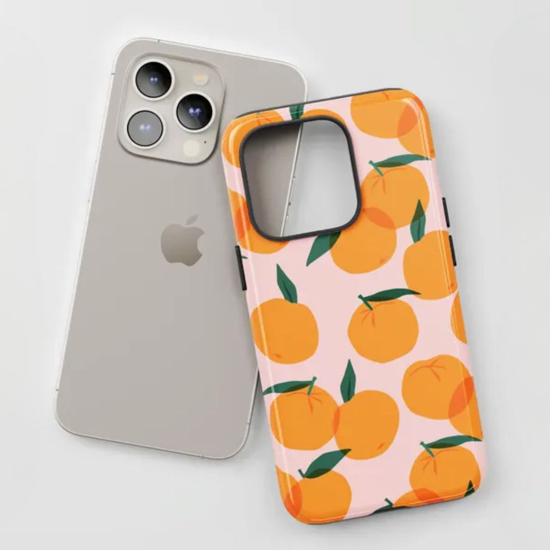 Oranges Aesthetic iPhone Case
