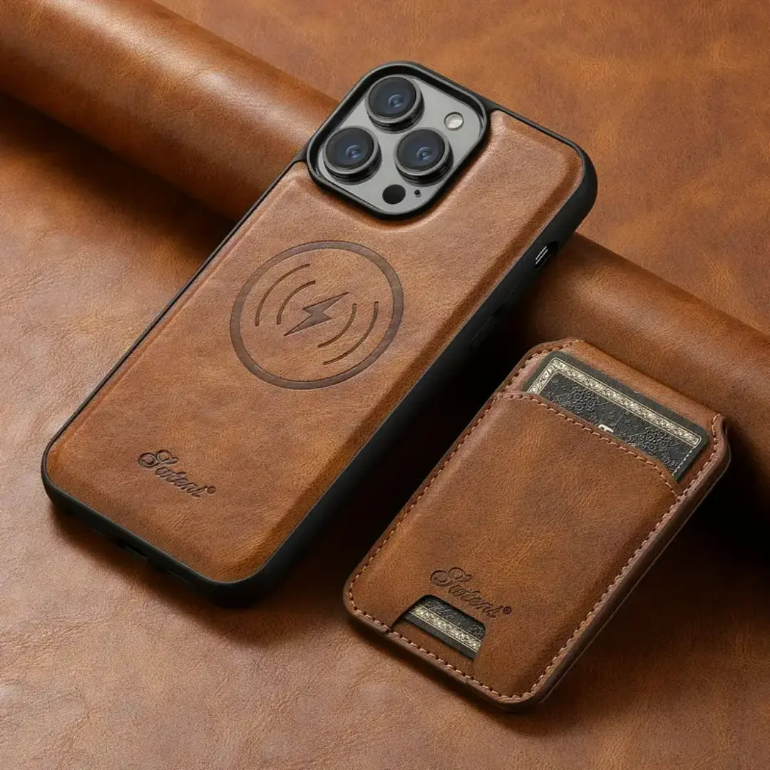 Veyro 2-in-1 Detachable iPhone Case - Magnetic Wallet Cover with Wireless Charging Support