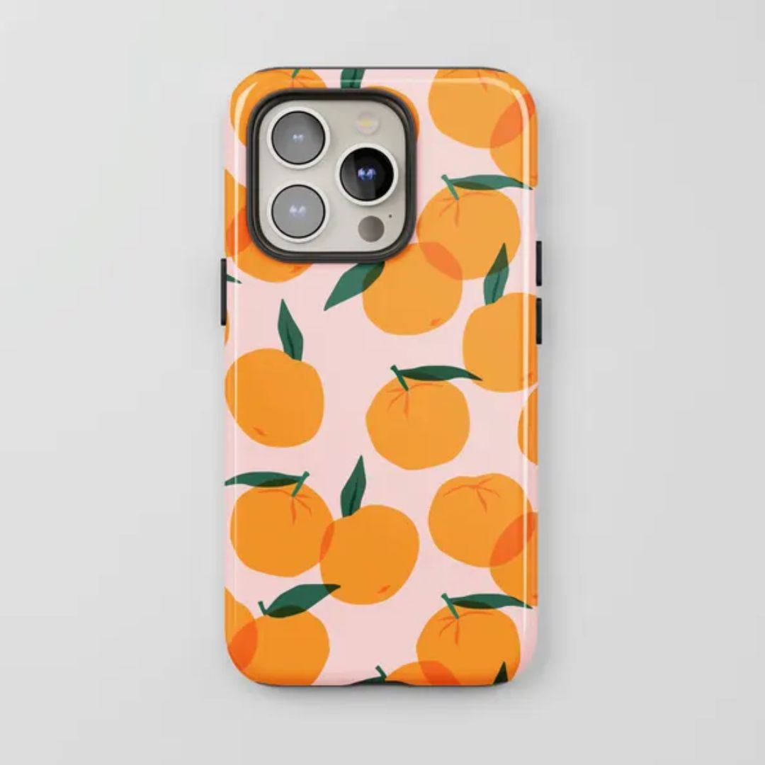 Oranges Aesthetic iPhone Case