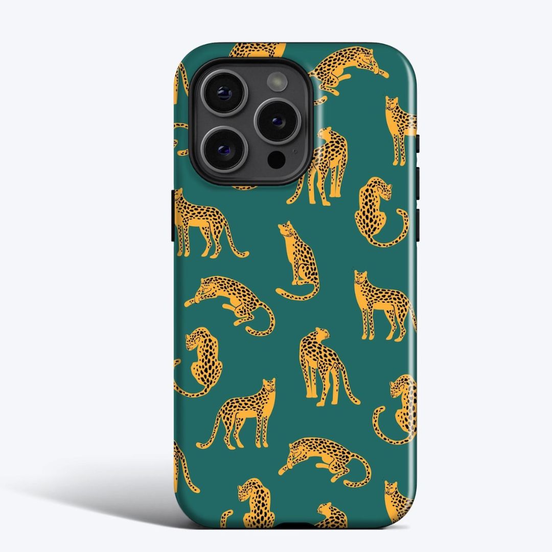 Yellow Leopards iPhone Case - Playful Safari Print