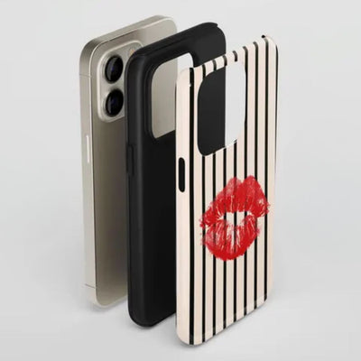 Red Lips Chic Kiss iPhone Case