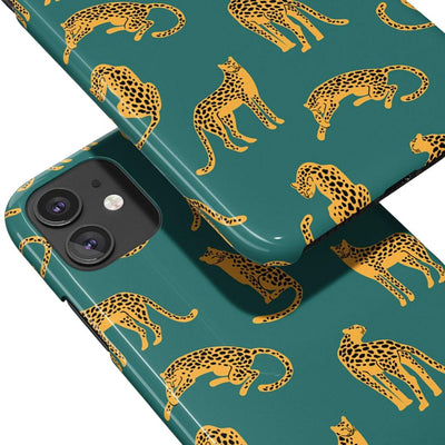 Yellow Leopards iPhone Case - Playful Safari Print
