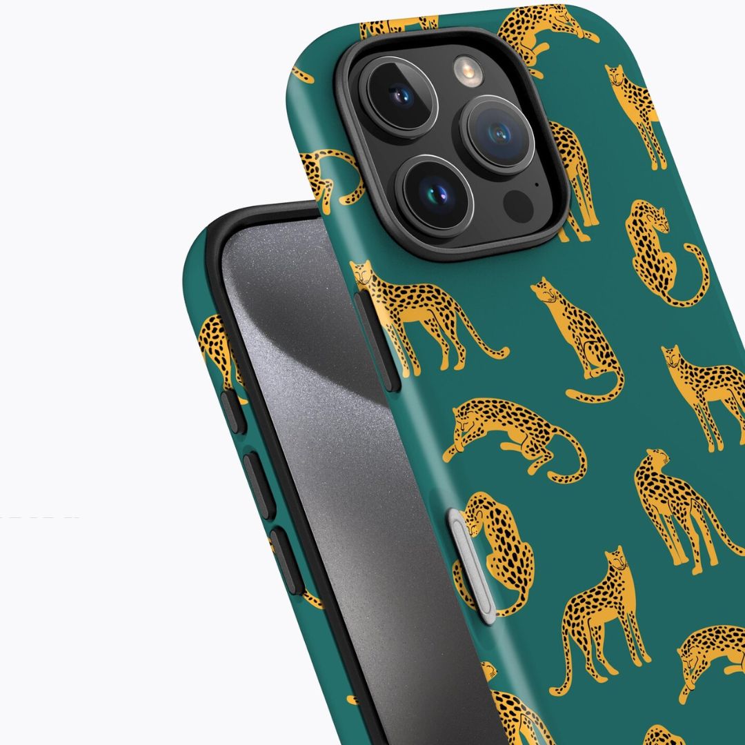 Yellow Leopards iPhone Case - Playful Safari Print