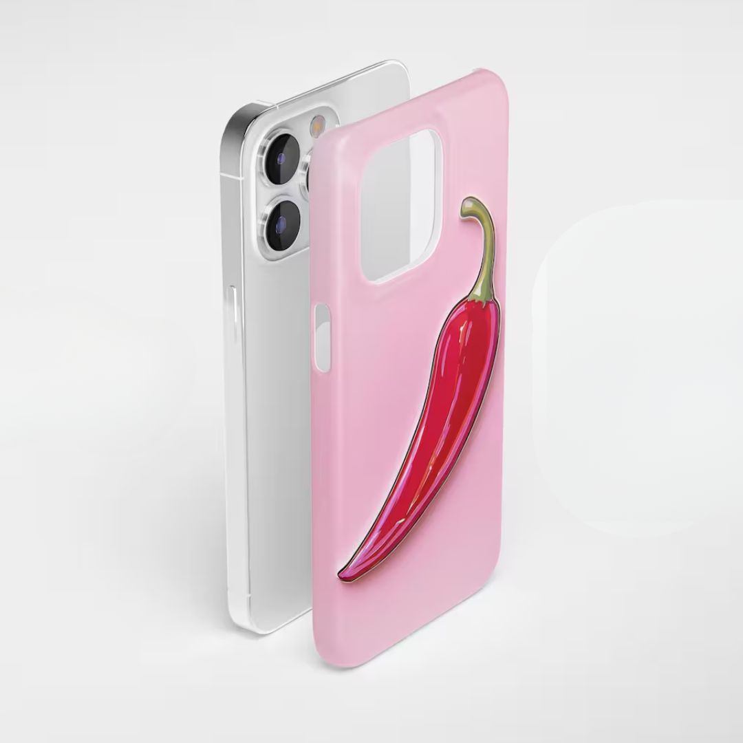 Pink Chili Pepper iPhone Case