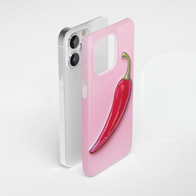 Pink Chili Pepper iPhone Case