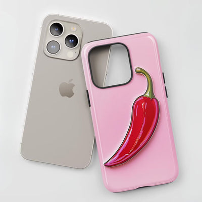 Pink Chili Pepper iPhone Case