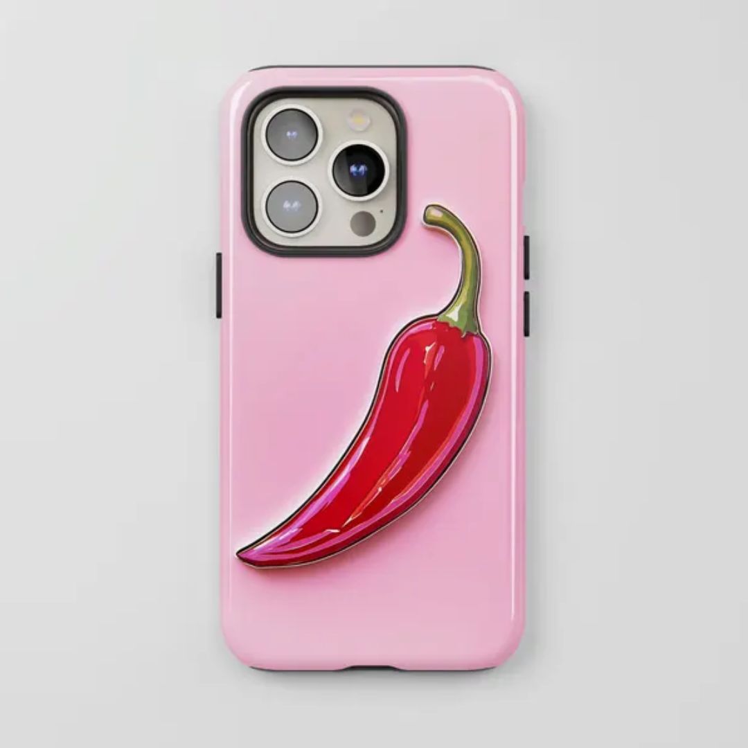 Pink Chili Pepper iPhone Case