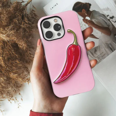 Pink Chili Pepper iPhone Case