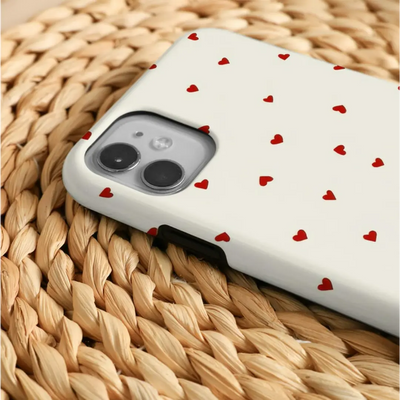 Simple Red Heart Slim iPhone Case