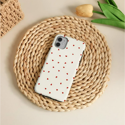Simple Red Heart Slim iPhone Case