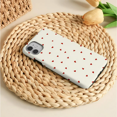 Simple Red Heart Slim iPhone Case